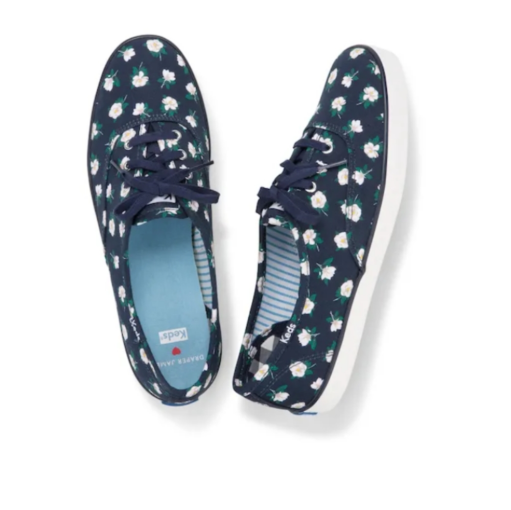 🆕Keds + Draper James Magnolia Print Champion Sneaker Summer shoe Women Size 6.5
